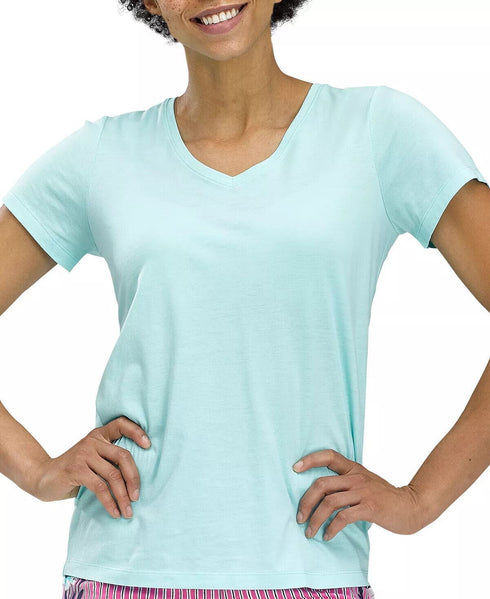 HUE Women's Cotton Modal Pajama T-Shirt Blue Size Large